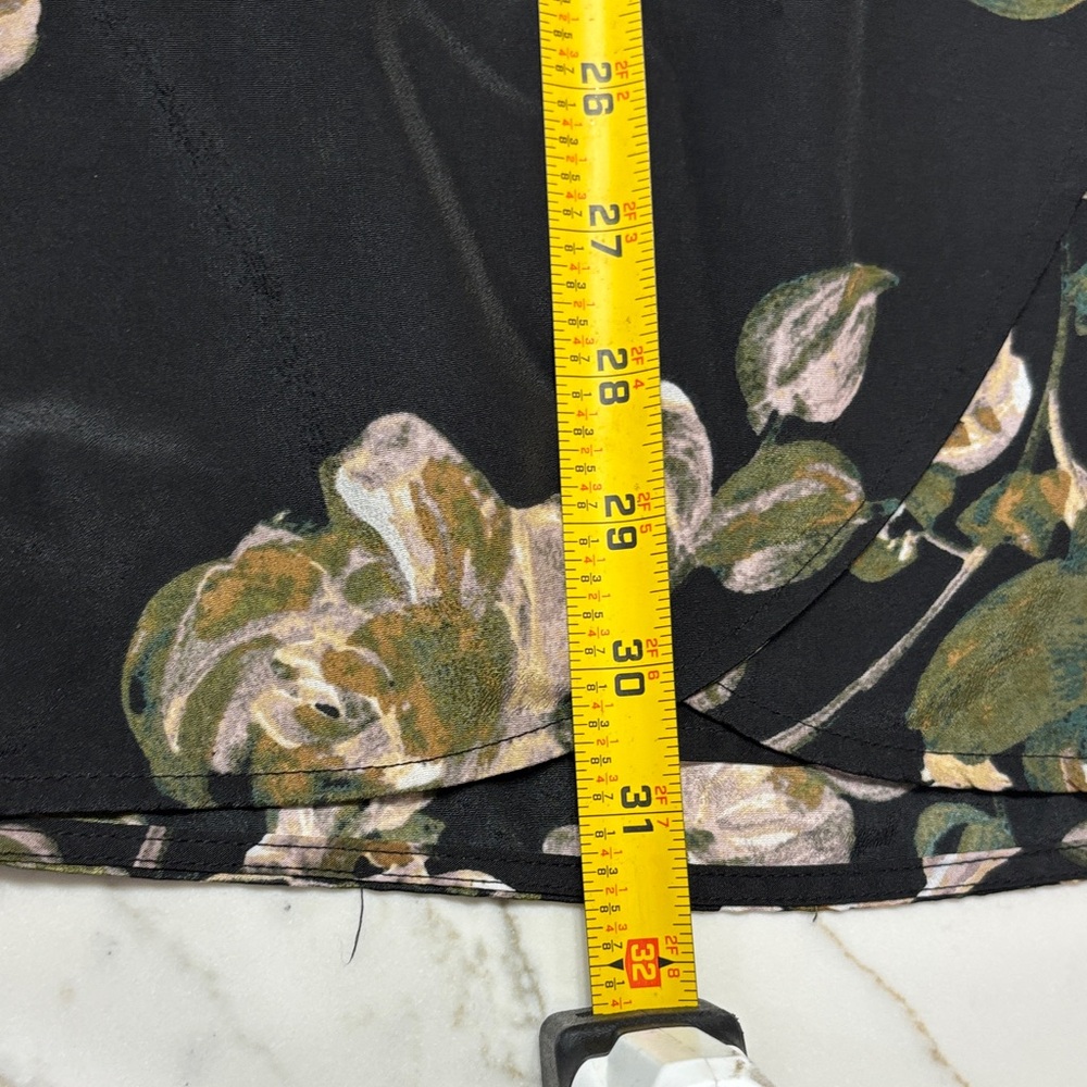 J. Crew Black Floral Long Sleeve Dress - Picture 7 of 8